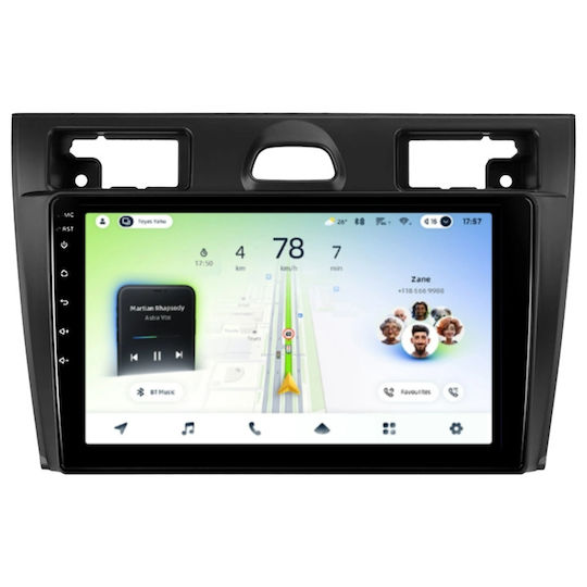Teyes Cc4l Dts Navigație Auto Ford Fiesta 5 2002-2008 6+64gb 9" Qled Qualcomm 2ghz Android 4g Bluetooth 5.1 Dsp