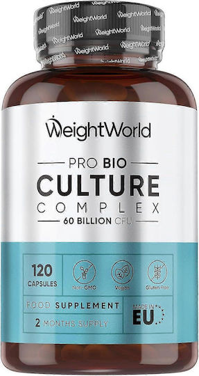 WeightWorld Bio Cultures Complex Supplement with Probiotics 120 Capsules
