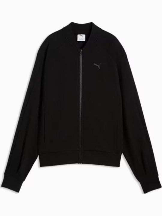 PUMA Lange Sweatshirts & Hoodies für Damen mit Kapuze Schwarz