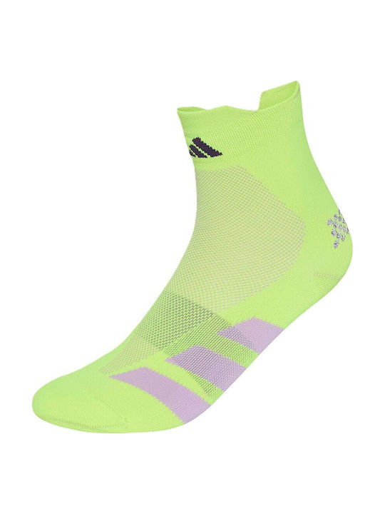 adidas Adizero Бягане Чорапи Жълти 1 Чифт