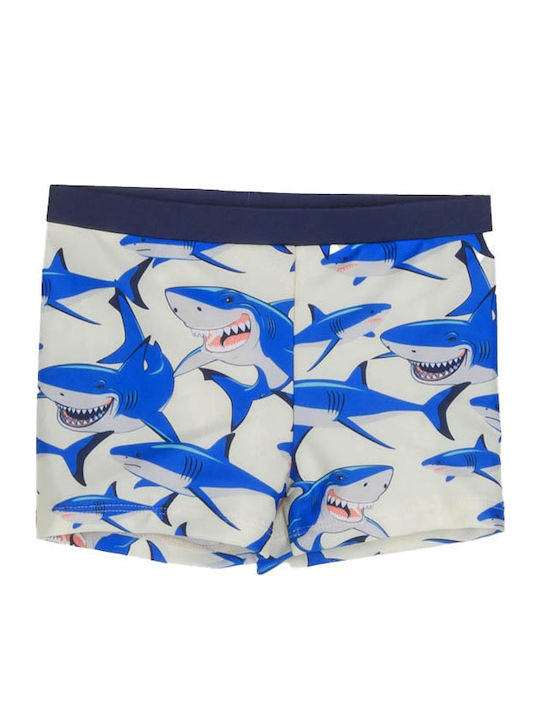 Joyce Shark Παιδικό Μαγιό Βερμούδα / Σορτς Ασπρο