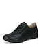 Leder Damen Mokassins in Schwarz Farbe