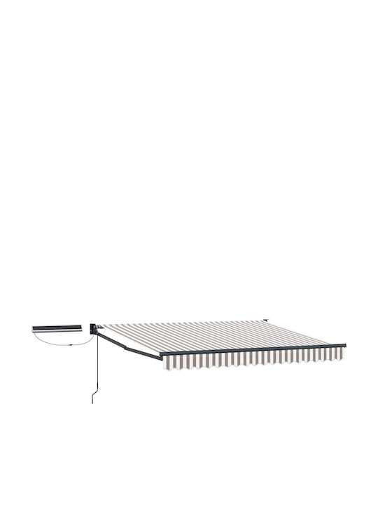 vidaXL Terrasse Zelt mit LEDs Grau 3x2.5m