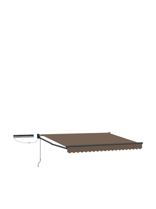 vidaXL Terrasse Zelt mit LEDs Braun 3x2.5m