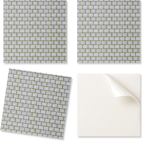 Vinyl Tile Stickers Printed Wall Design Bricks 9x30x30 Pcs