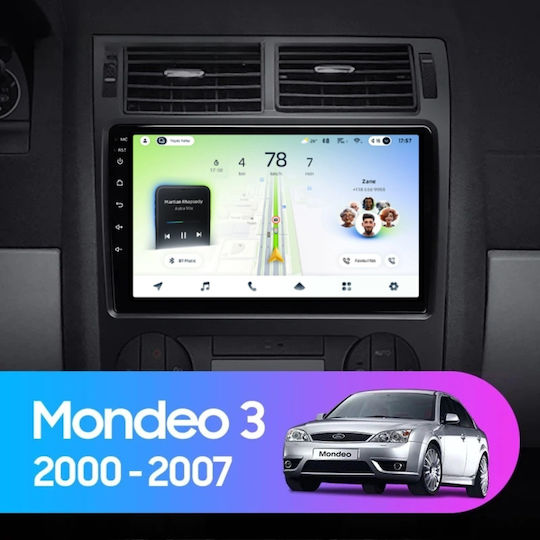 Teyes Cc4l Dts Navigație Auto Ford Mondeo 2 2001-2007 6+64gb 9" Qled Qualcomm 2ghz Android 4g Bluetooth 5.1 Versiune Dsp B