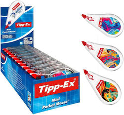 Bic Correction Tape Tipp-ex Mini Pocket Mouse Decor 5mm X 6m 3 Designs-1pc #8922366