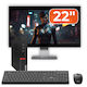 Lenovo ThinkCentre M720q + Monitor 22" + Tastatură + Mouse OptimX Pro KM500 Refurbished Grad A (Core i7-8700T/8GB/256GB SSD/Fără Sistem de Operare)