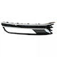 VW Passat 2010.11 Grilă de Protecție 2 Benzi Cromate Orificii Stânga Corpuri de Iluminat cu Halogen Highline B