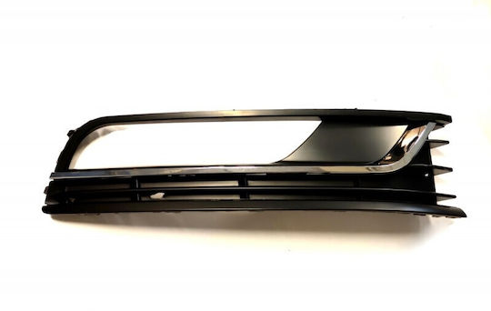 VW Passat 2010.11 Bumper Grille 2 Chrome Strips Holes Right Halogen Lights Trendline B7