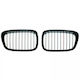 BMW 5 E39 1996.01-2003 Autostoßstangen Schwarz Glänzend Set 2 Stück 3 Farbige Streifen Tuning Rechts Links