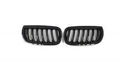 BMW X3 E83 2004.01 Glossy Black Grille Set of 2 Pieces