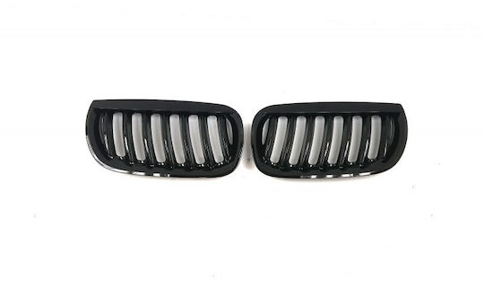 BMW X3 E83 2004.01 Autostoßstangen Glänzendes Schwarzes Set Aus 2 Teilen
