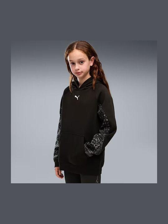PUMA Fleece Детска флийс суичър жилетка Черна H...