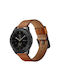 Λουράκι Leather Sharp End Amazfit Bip 6 46mm Brown