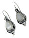 Silver Earrings with Stones