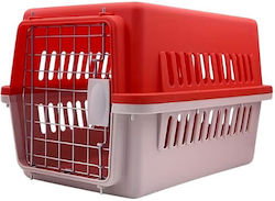 Dog Transport Cage Red