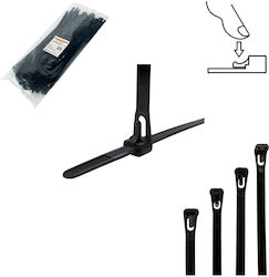 Tretytka Πλαστικό Δεματικό Καλωδίων 350mmx7.4mm σε Μαύρο χρώμα (1τμχ) Tretytka Πλαστικό Δεματικό Καλωδίων 350mmx7.4mm σε Μαύρο χρώμα (1τμχ)