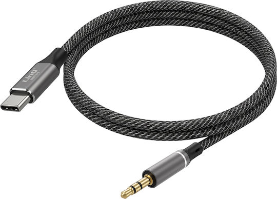 Linq Audio Cable Usb-c To Jack 3.5mm Car Radio Speaker Braided 1m Black