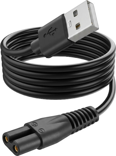 Linq Ladekabel Elektrischer Rasierer Oneblade Usb Zu 2-polig 1m 5v Schwarzes