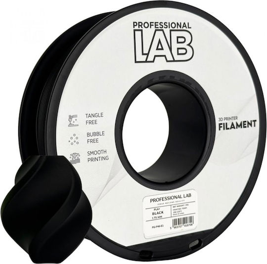 Professional Lab PLA+ 3D Drucker Filament Schwarz 1kg