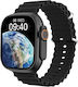 GUS-15 Smartwatch με Παλμογράφο (Μαύρο)