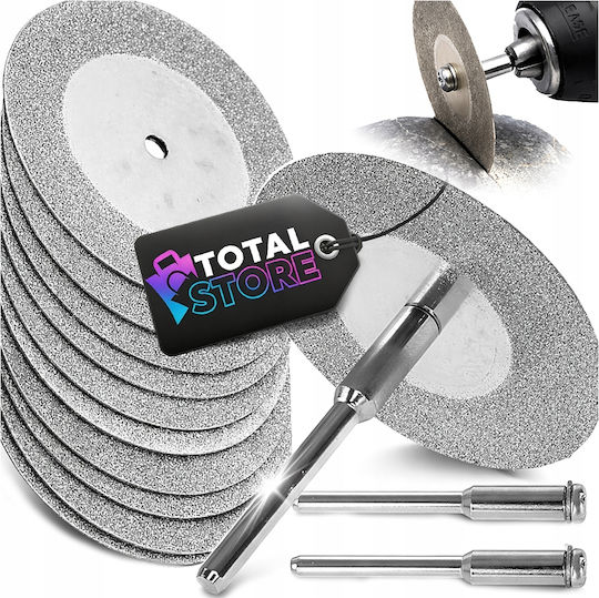 Σετ 10 Λεπιδων Κοπης Διαμαντια Τυπου Dremel 40mm