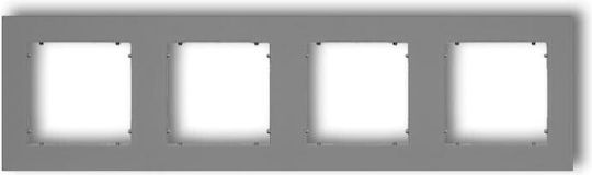Karlik Mini Quadruple Frame Matt Grey 27mr-4