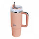 Ecolife Thermos Bottle Stainless Steel BPA Free 900ml With Double Walls To Enjoy Cold Water Or Hot Drink For Many Hours With Straw