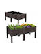 Ghiveci De Flori Din Plastic Maro 80x40x38cm