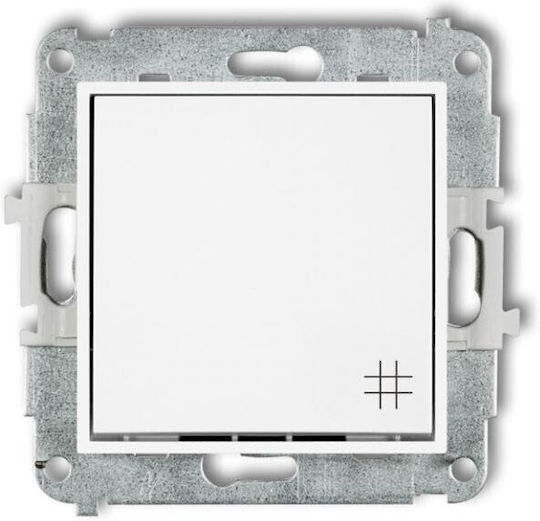 Karlik Recessed Switch Mechanism White
