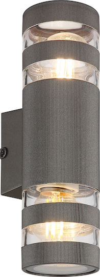 Globo Lighting Διπλό Σποτ με Ντουί E27 σε Γκρι Χρώμα