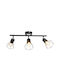 Globo Lighting Τριπλό Σποτ με Ντουί E14 σε Μαύρο Χρώμα