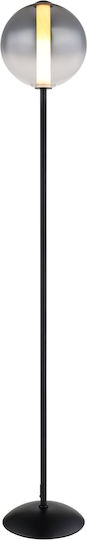 Globo Lighting LED Floor Lamp H152cm with Warm White Light 1961lm Black