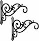 Suport Ghiveci Metalic Negru