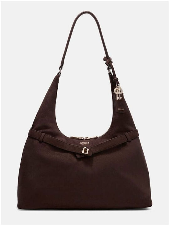 Women's Hobo Bag Suede Brown