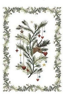 Tessitura Toscana Telerie Rudy Tea Towel In Green Color