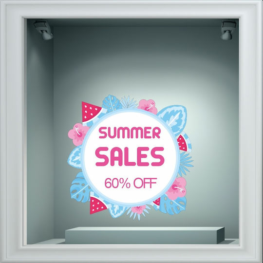 Αυτοκόλλητο Εκπτώσεων - Summer Sale 138 - 120cm X 120cm