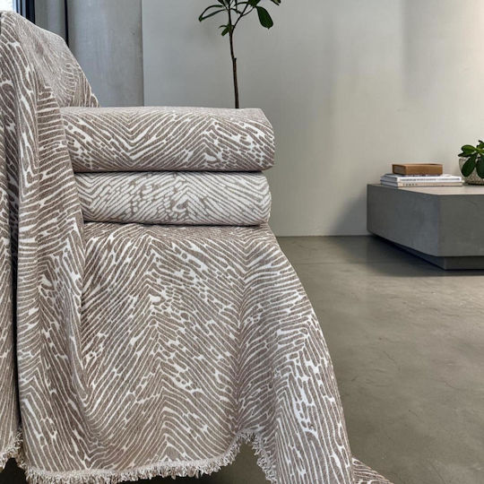 Linea Home Berre Τριθέσιου Καναπέ Π180xΜ300cm Μοκα