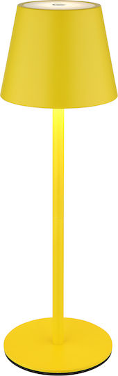 Globo Lighting Μεταλλικό Πορτατίφ LED με Κίτρινο Καπέλο και Βάση
