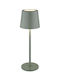 Globo Lighting Metal Table Lamp LED with Green Shade and Base