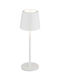 Globo Lighting Μεταλλικό Πορτατίφ LED με Λευκό Καπέλο και Βάση