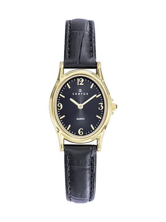 Certus Дамски Часовник 24mm Кварцов с Жълта Кожена Каишка