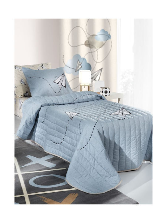 Saint Clair Kids Quilt Single Fly Light Blue 160x230cm