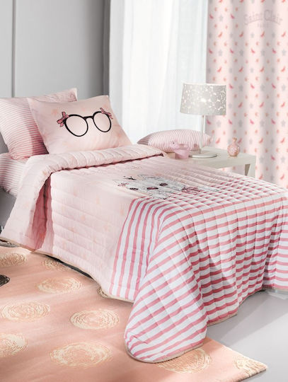 Saint Clair Детско Единично Одеяло Rosie Pinky 160x230 см