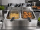 Alpha-Market Electric Double Fryer 5.6kW Capacity 2x20lt DT-1584