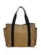 Feel & Touch Fabric Black Beach Bag