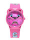 Sprayground Men's Battery Watch with Pink Rubber Strap