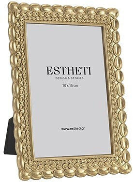 Kunststoff Fotorahmen mit Goldenem Rahmen