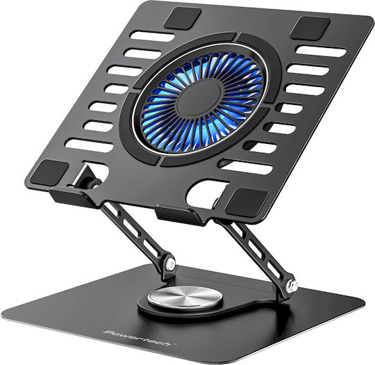 Powertech Laptop Stand for Laptop up to 17" with 1 Fan and Lighting PT-1630
